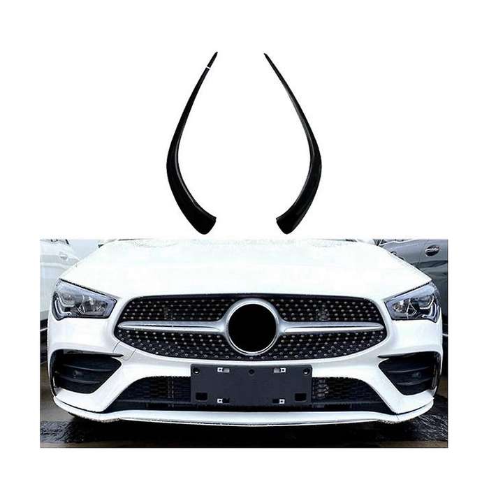 Front Fog Lamp Brow Decorative Frame Front Bumper Spoiler Front Bar Wind Knife Auto for W118 C118 C