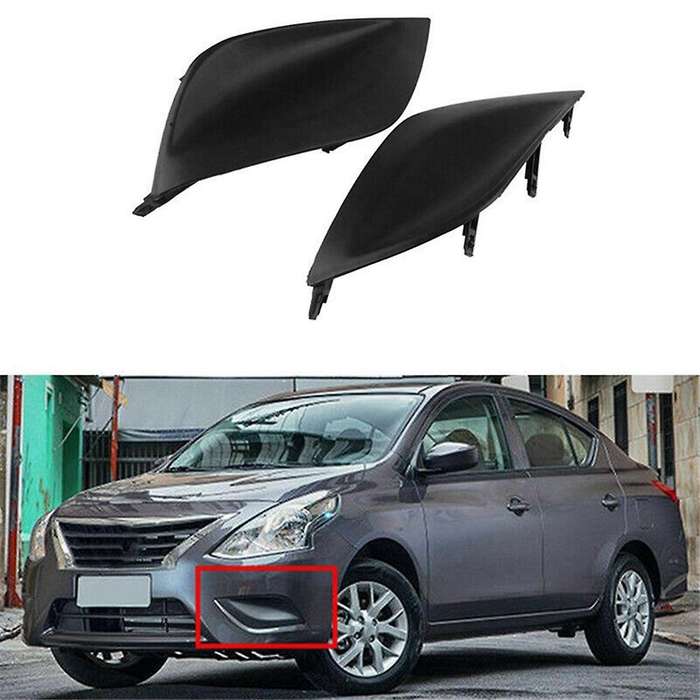 Front Fog Bumper Lampshade without Holes Fog Lamp Grille Frame Car for Sunny 15-18 622566w80a 62257