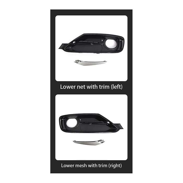 Front Fog Light Bezel Cover without Decorative Strips for 3 Series F30 F31 2011-2017 Fog Light Gril