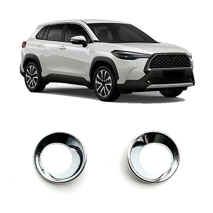 Front Fog Lamp Light Cover for 2020 2021 Corolla Cross Car Styling ABS Chrome