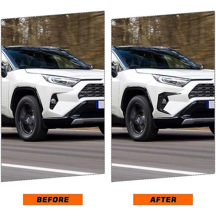Front Fog Light Cover Fog Lamp Trim Eyebrow Spoiler Decor Frame for 2019 2020 2021 Accessories,Black