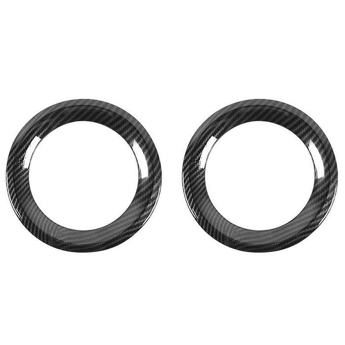 Front Fog Light Cover Trim for 2019 ABS Fog Light Decorative Cover Trim Car Accessories(Carbon Fiber