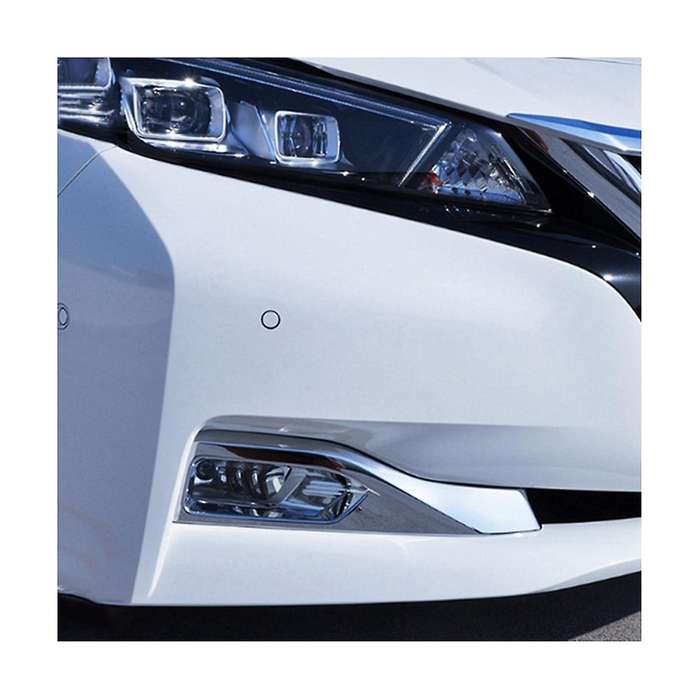 Front Fog Light Lamp Cover Trim Foglight Bezel Decoration Frame Chrome for Leaf Ze1 2018-2022