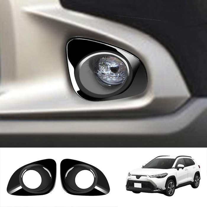Front Fog Light Lamp Cover Trim Foglight Bezel Decoration Frame for Corolla Cross 2021 B