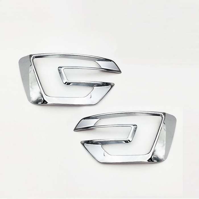 Front Fog Light Lamp Cover Trim Molding ABS Chrome for Explorer 2016-2017
