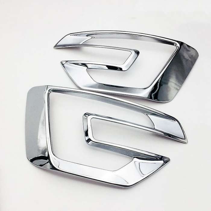 Front Fog Light Lamp Cover Trim Molding ABS Chrome for Explorer 2016-2017