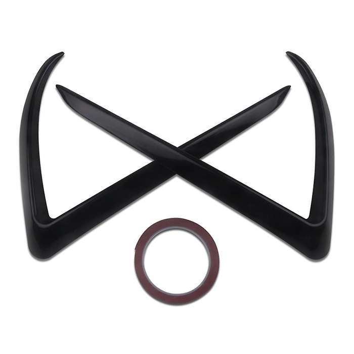 Front Fog Light Trim Cover for 2017 2018 2019 2020 ,Black