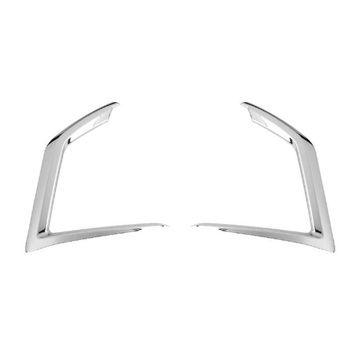 Front Fog Lights Eyebrow Wind Knife Sticker for Alphard 40 Series 2023 2024 Fog Lamp Eye Lid Eyebrow
