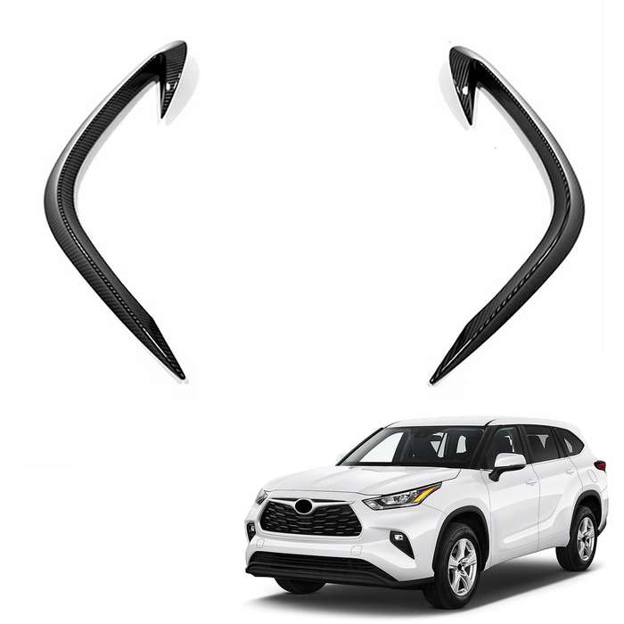 Front Fog Lights Eyebrow Wind Knife Sticker for 2020 2021 Fog Lamp Eye Lid Eyebrow Cover Trim