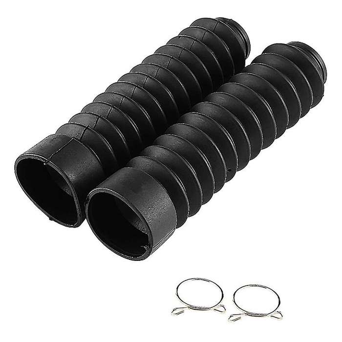 Front Fork Cover, Rubber Motorcycle Front Fork Cover Gaiters Gators Boots Shock Damping Dust Cover
