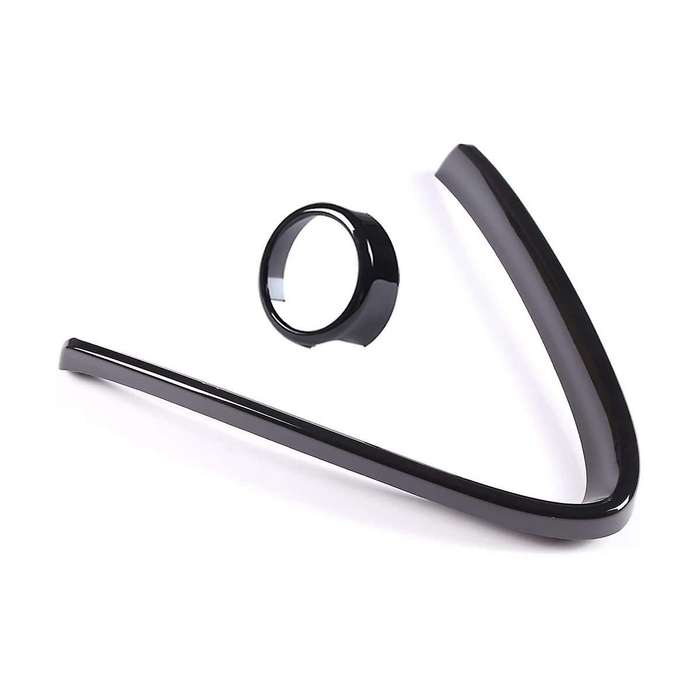 Front Grille Decoration Cover for 2017-2020 Exterior Accessories ,piano Black