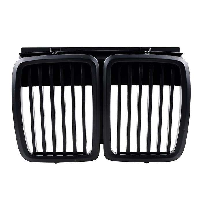 Front Grille Replacement for E30 3-Series Front Hood Bumper Grill Matte Black 1982-1994