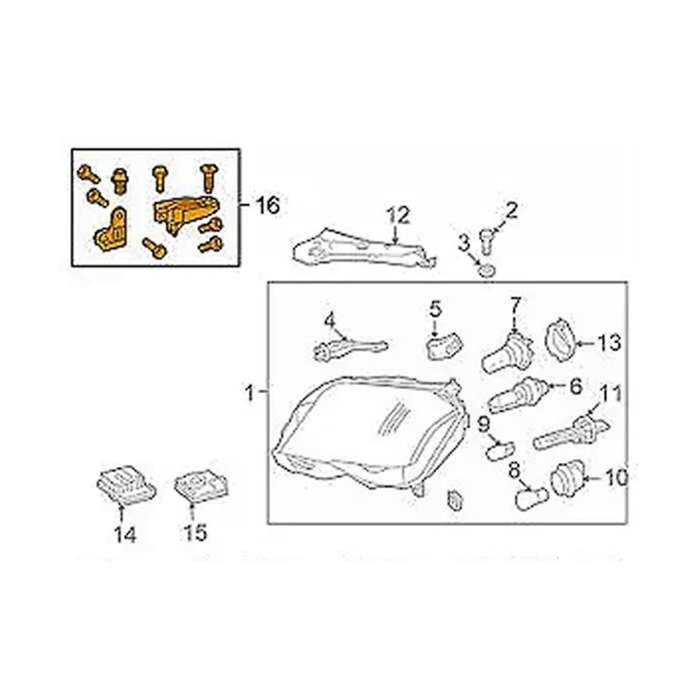 Front Headlight Bracket Repair Kits A2048201314 for -Class X204 13-2015 Light Lamp Fixed Claw,A