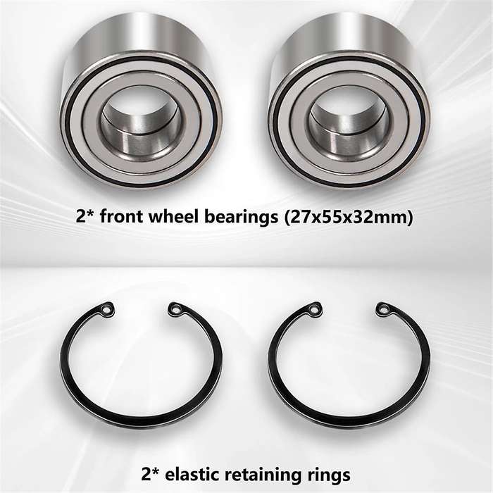 Front Heavy Duty Wheel Bearing Kit for Rancher 420 500 520 2014-2024 Replace 91051-HR3-A21 90651-HR3