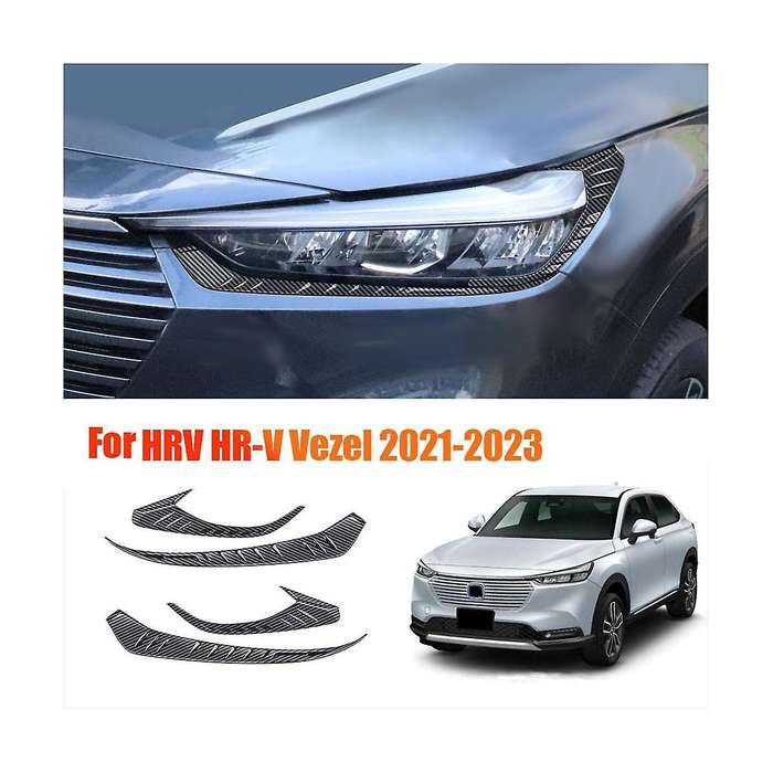 Front Headlights Eyebrows Eyelids Trim Strip for -v Vezel 2021-2023lamp Eyelash Stickers A