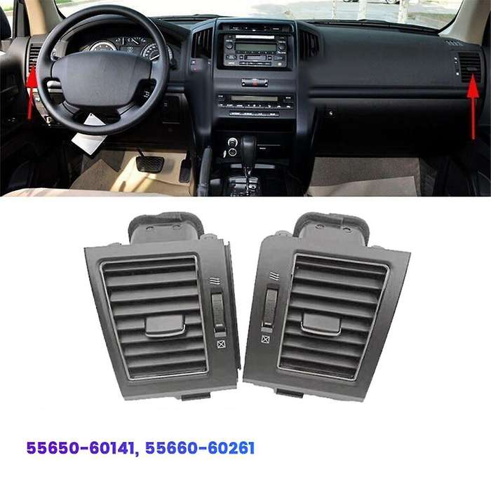 Front Left +Right A/C Outlet Assy for Land Cruiser LC200 2008-2013 with Air Conditioning Adjustment