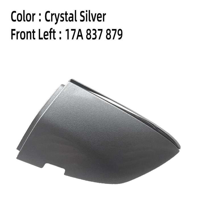 Front Left Door Handle Lock Key Cap Chrome 17A837879AGRU for MK7 2018-2024 Outside Handle Trim Cove