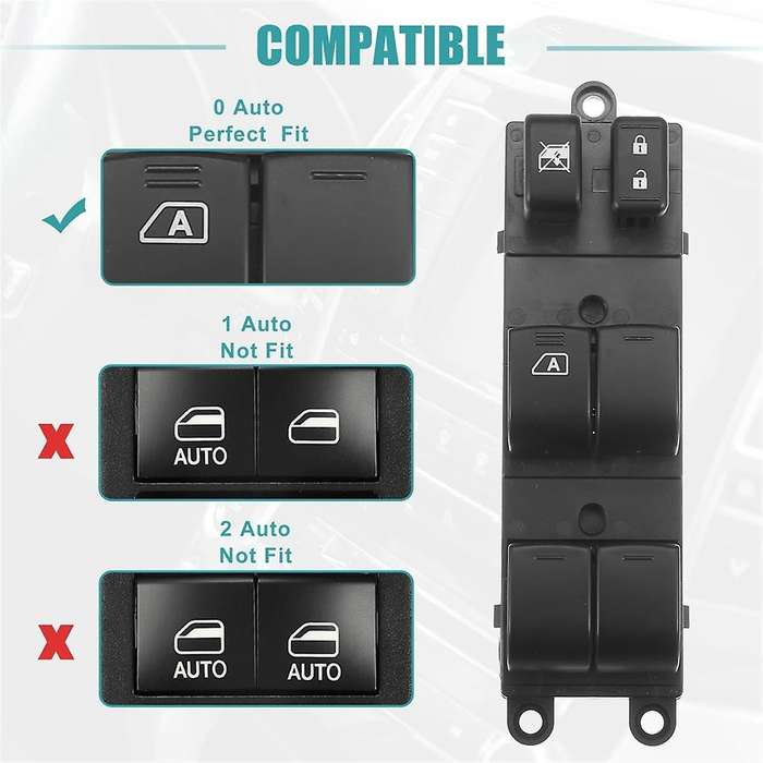 Front Left Driver Side Window Switch for 2010-2012 Replace 1S12958 SW9947 25401ZW80A