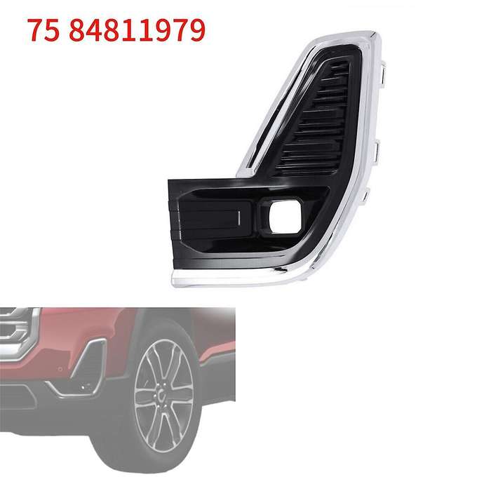 Front Left Fog Light Chrome Trim Cover Lamp Bezel 84740047 84811979 for Acadia 2020-2022 Fog Lamp Fr