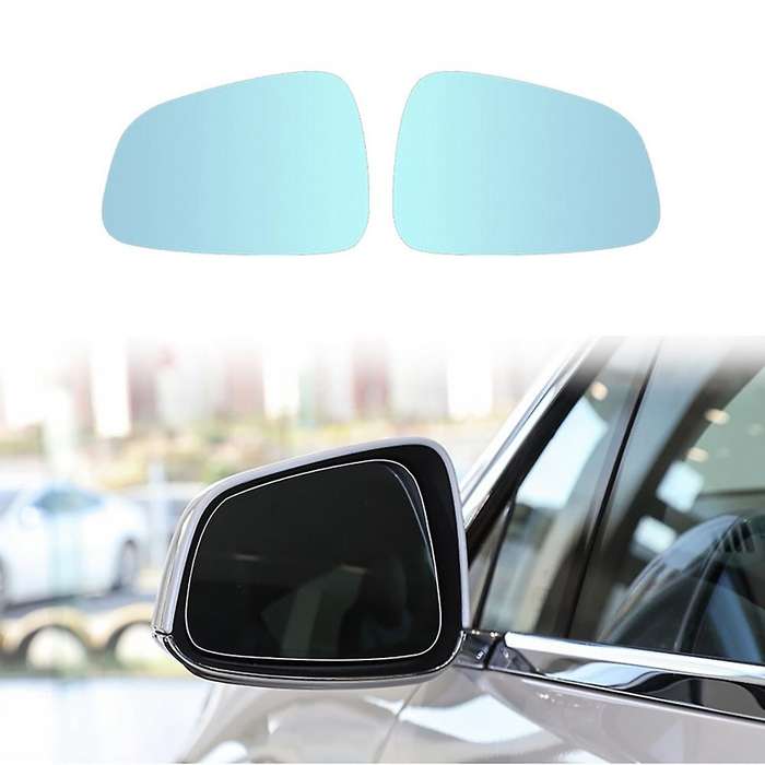 Front Left Right Anti-Fog Rear View Mirror Lens Glass for Model S Rearview Mirror,Blue Mirror