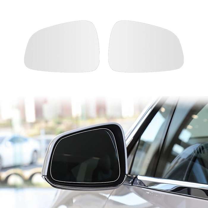 Front Left Right Anti-Fog Rear View Mirror Lens Glass for Model X Rearview Mirror,White Mirror