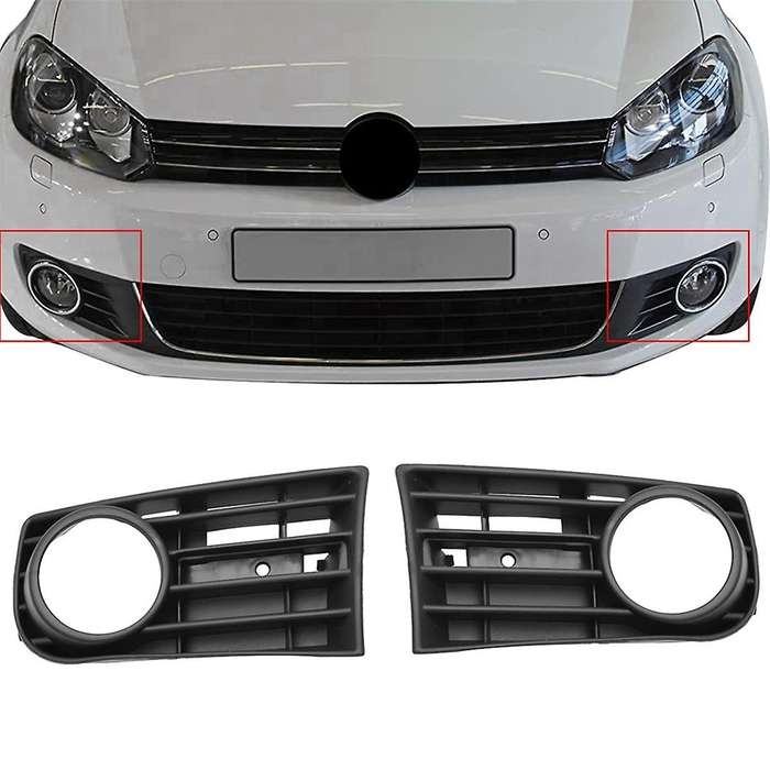 Front Left Right Bumper Fog Light Grille Cover for Golf5 MK5 2005 2006 2007 2008 2009 1K0853665B 1K