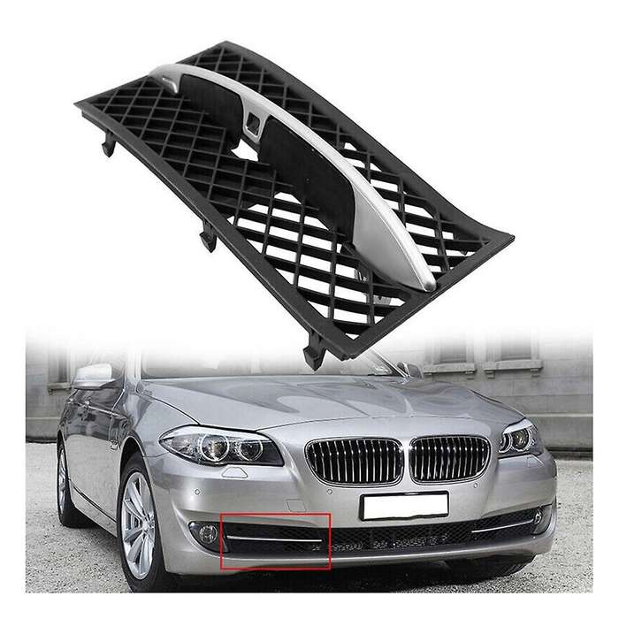 Front Lower Bumper Grille Cover Chrome Trim for F10 F11 F18 2010-2013 51117200699 51117200700 511172