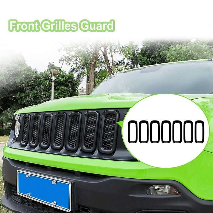 Front Mesh Grilles & Headlight and Taillight Covers & Door Fuel Filler Cap for 2016-2020 Exterior Tr