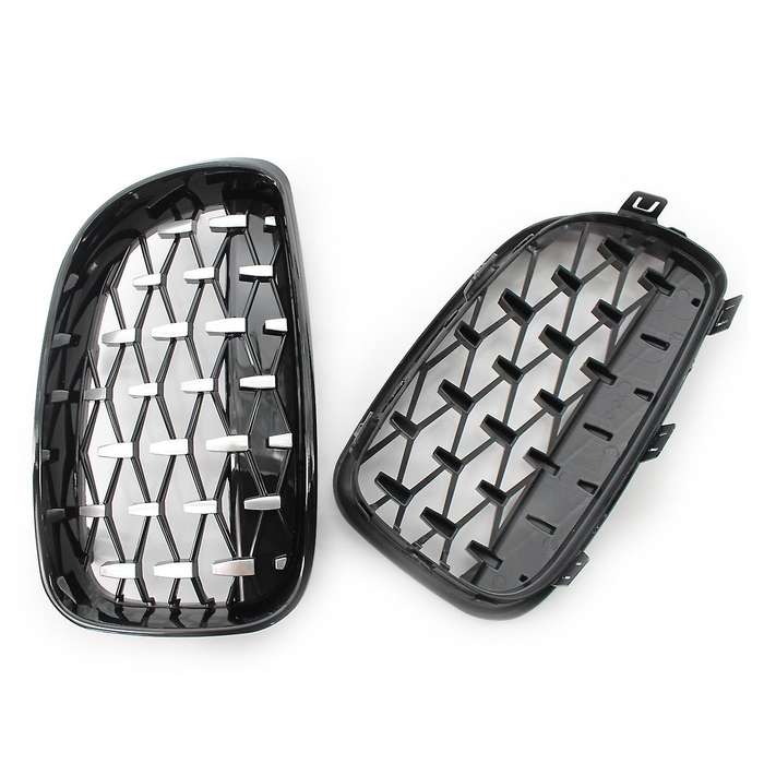 Front Meteor Grill Grilles Kidney Grill Replacement for 1 Series E81 E82 E87 E88 08-11