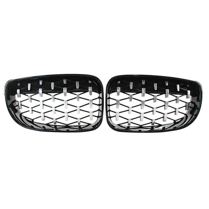 Front Meteor Grill Grilles Kidney Grill Replacement for 1 Series E81 E82 E87 E88 08-11