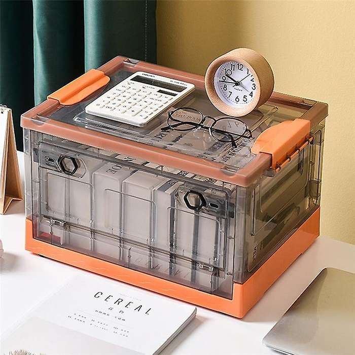 Front Open Storage Box Household Side Open Toy Book Plastic Storage Box Sub Organize Green