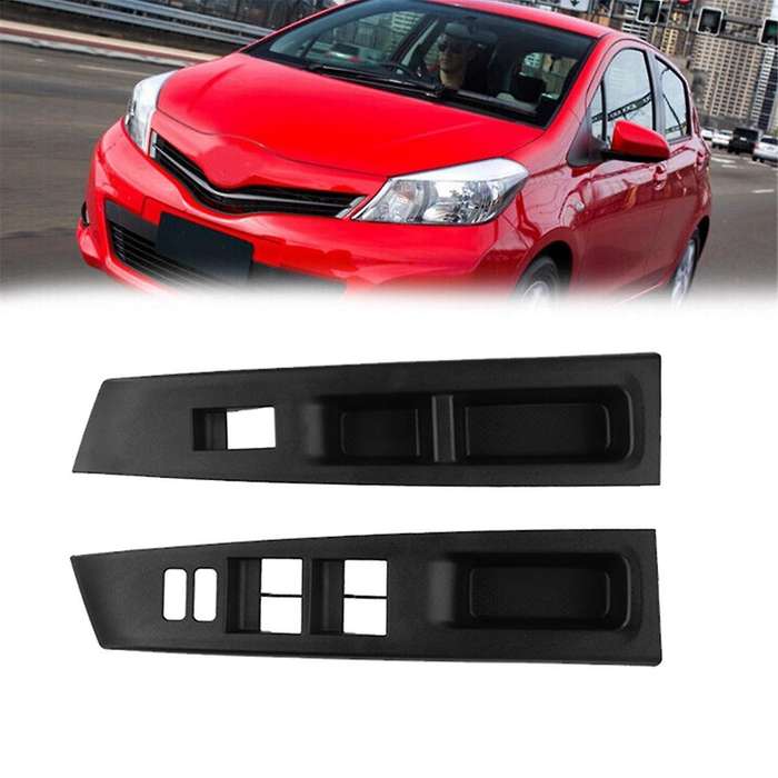 Front Right&Left Window Glass Lift Switch Trim Panel Cover for Yaris 2012-2014 Side Door Window Loc
