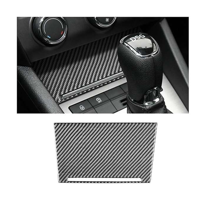 Front Storage Box Panel Trim Sticker Decorative Carbon Fiber for A7 2015-2020 Accessories