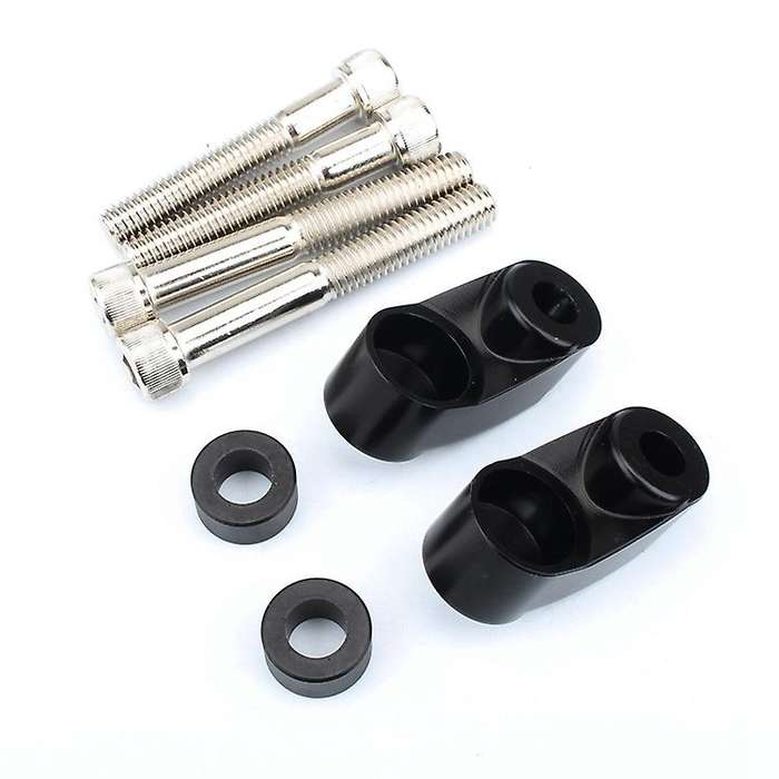 Front Turn Signal Relocation Mounts Kit for 39mm 49mm 883 FXD Black