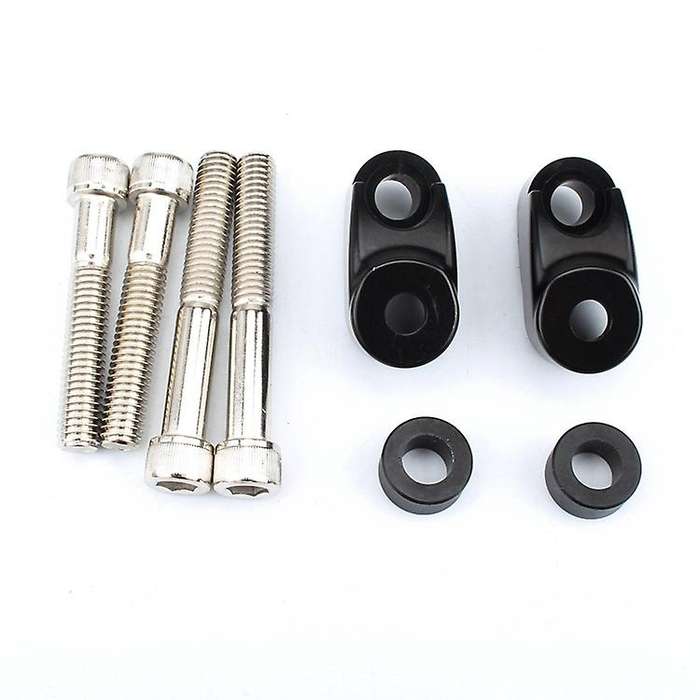 Front Turn Signal Relocation Mounts Kit for 39mm 49mm 883 FXD Black