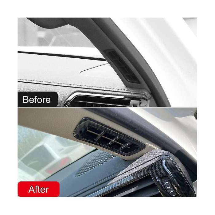 Front Upper Outlet Cover Trim Decoration for Land Cruiser J300 Lc300 2022 2023 - Abs Carbon Fiber