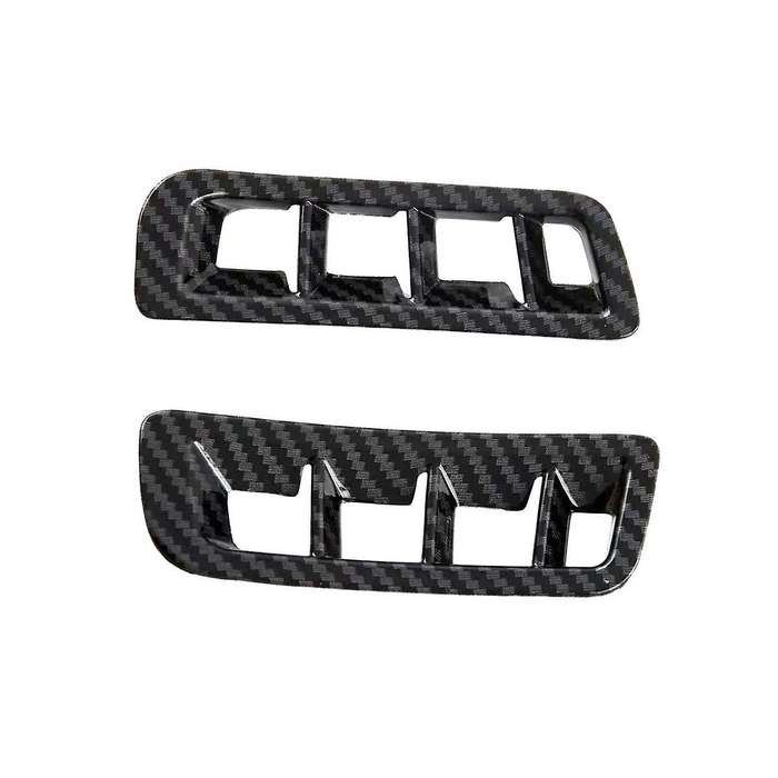 Front Upper Outlet Cover Trim Decoration for Land Cruiser J300 Lc300 2022 2023 - Abs Carbon Fiber