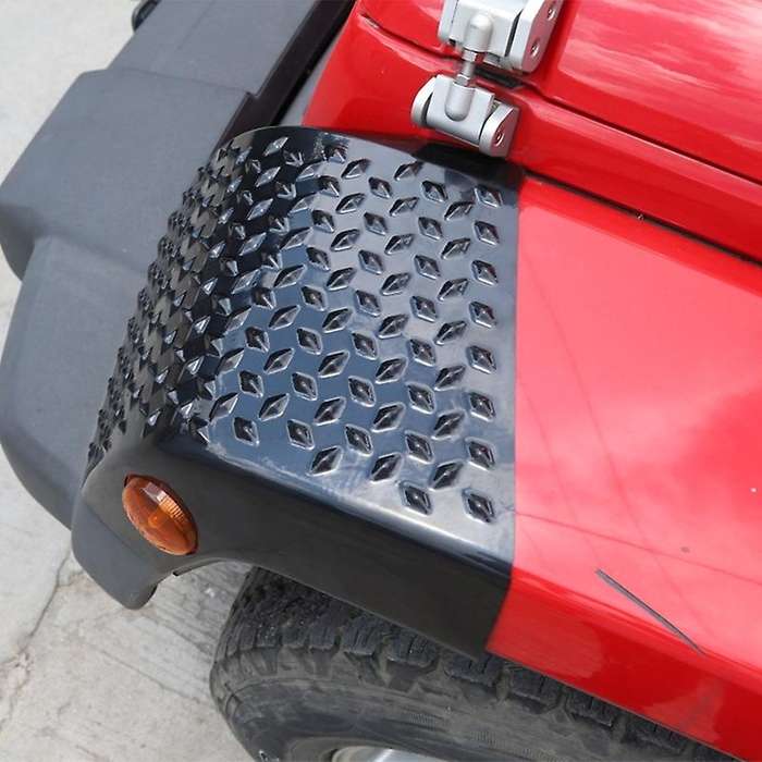 Front Wheel Eyebrow Light Cowl Armor Cover Trim for Wrangler JK 2007-2017