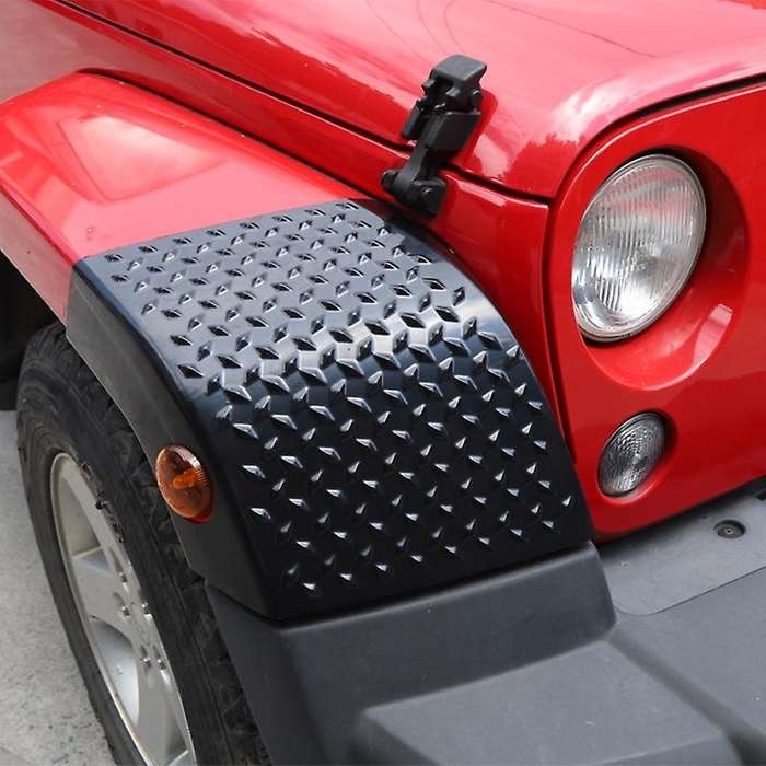 Front Wheel Eyebrow Light Cowl Armor Cover Trim for Wrangler JK 2007-2017