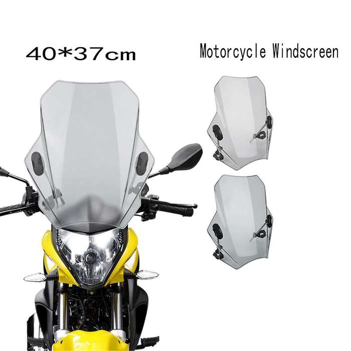 Front Wind Deflectors Windscreen for MT07 MT09 CBR600RR CB1000R GXSR 600 750 40x37cm Gray