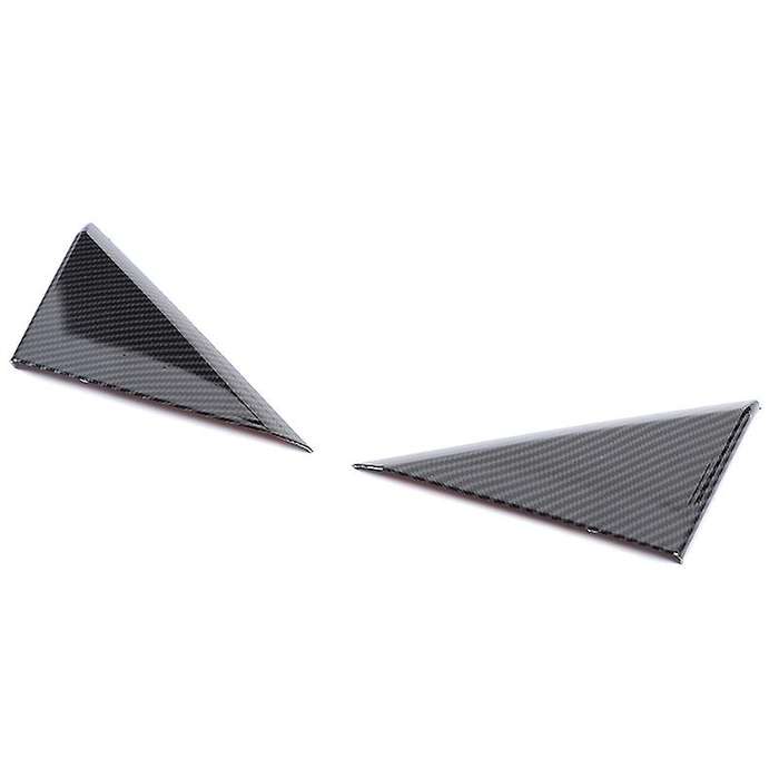 Front Window a Pillar Triple-cornered Decorative Trim Cover for 2010-2015 Accessories, Carbon Fiber