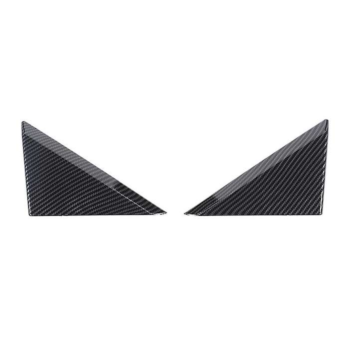 Front Window a Pillar Triple-cornered Decorative Trim Cover for 2010-2015 Accessories, Carbon Fiber