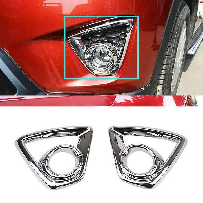 Front&Rear Bumper Fog Light Lamp Cover Tail Light Frame Trim for -5 Cx5 2013 2014 2015
