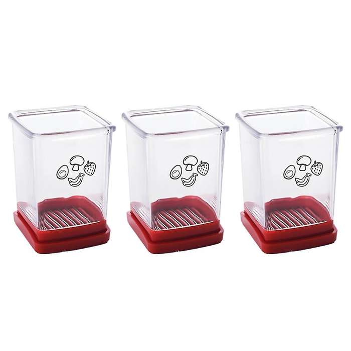 Fruit and Vegetable Speed Slicer with Push Plate,Fruit Slicer Cup Egg Slicer Stainless Steel Banana