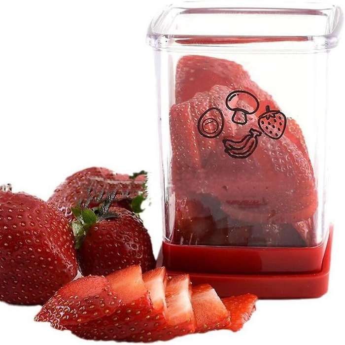 Fruit and Vegetable Speed Slicer with Push Plate,Fruit Slicer Cup Egg Slicer Stainless Steel Banana