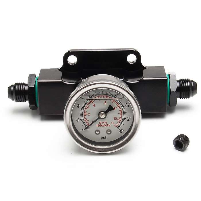Fuel Filter Universal Black Billet Aluminum Inline 6 an AN6 Fuel Filter