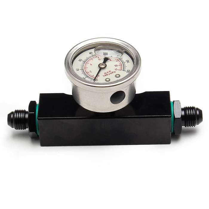 Fuel Filter Universal Black Billet Aluminum Inline 6 an AN6 Fuel Filter