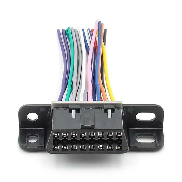 Full 16 Pin J1962f Obd2 Female to Male Diy Fixed Harness Adapter Connector Plug Dash Port Cable
