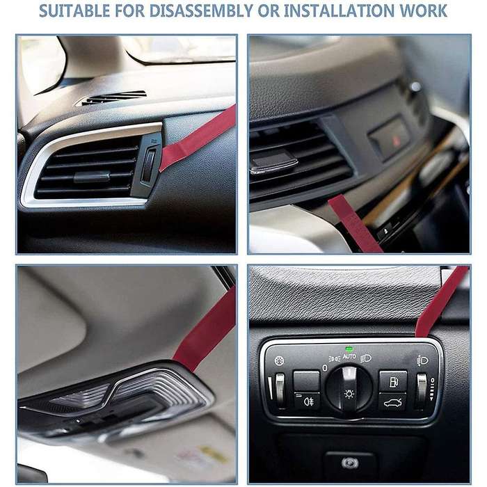 Full Professional Car Tool Kit,with Long-Distance Clutch,with Air Bag Bag Pump, Non-Friction Wedge,