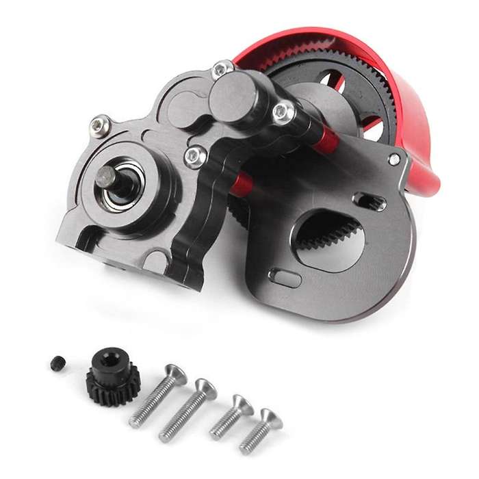 Full Metal Assembled Transmission Gearbox with Steel Gear Set for Axial Scx10 Truck